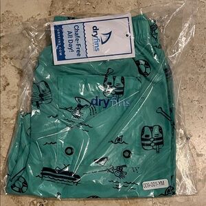 DryFins Kids Swim Trunks - Teal Adventure